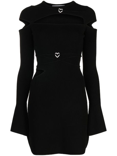 MACH & MACH Nicole Minikleid mit Cut-Outs