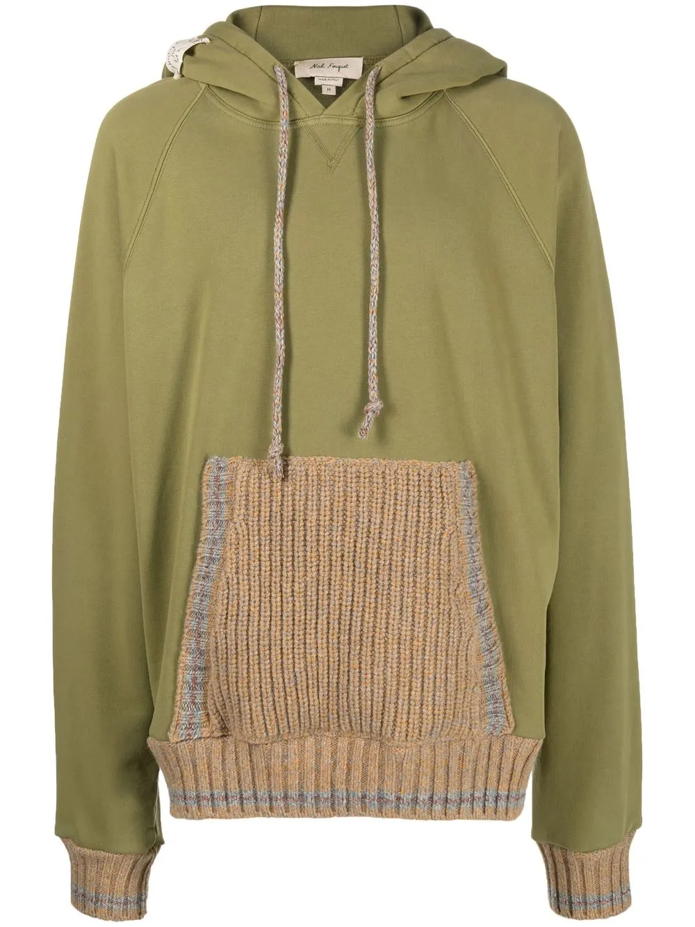 

Nick Fouquet drawstring pullover hoodie - Green