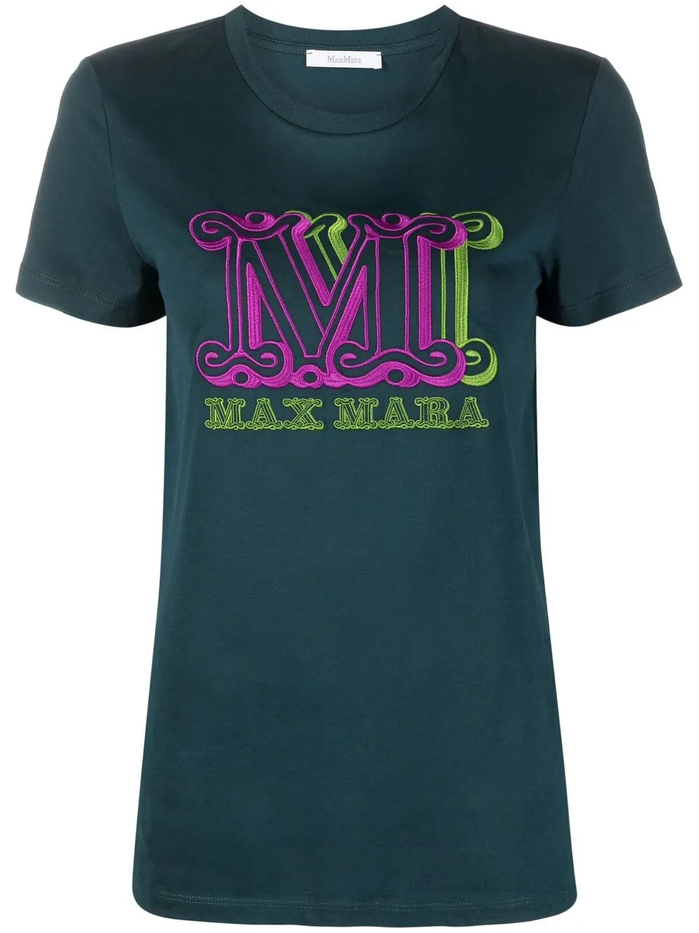 Max Mara T-shirt con stampa - Verde
