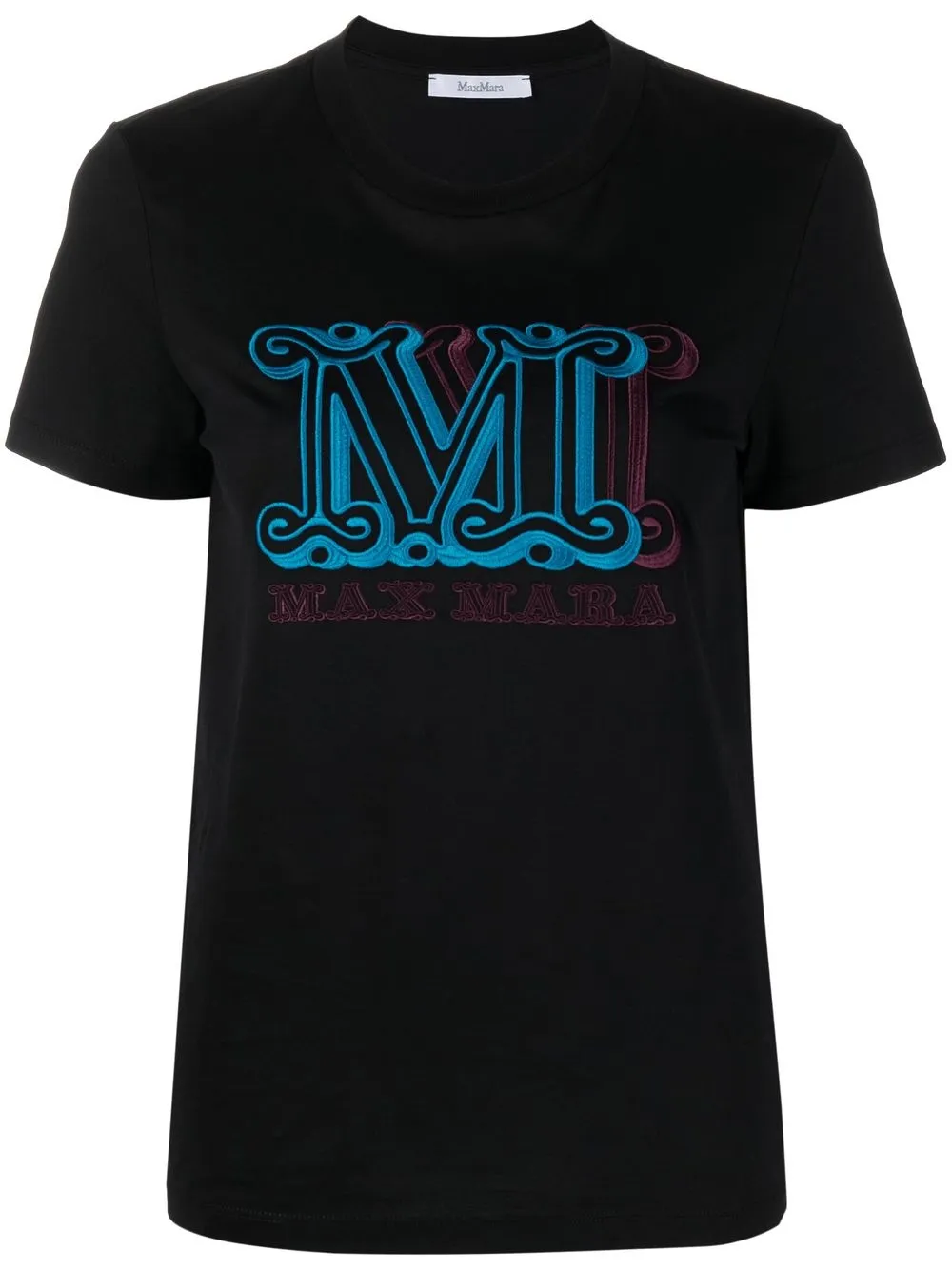 Max Mara T-shirt con stampa - Nero