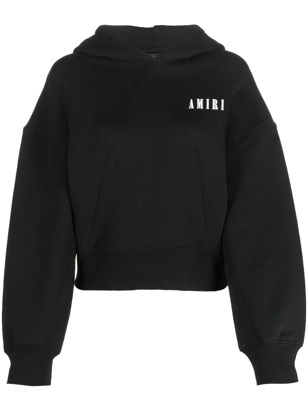 

AMIRI hoodie corta con logo estampado - Negro