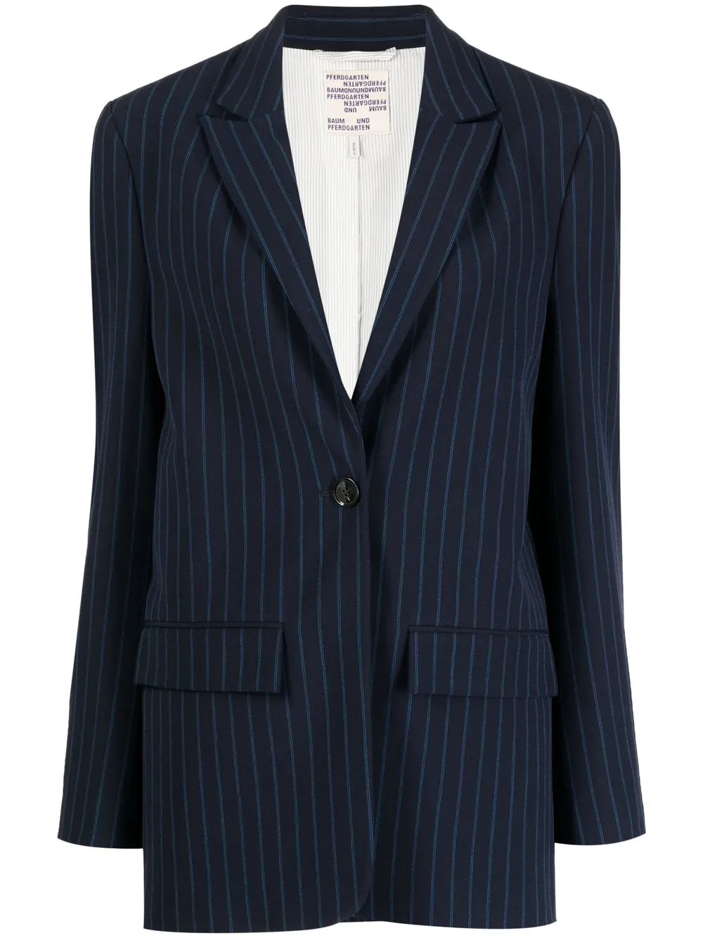 

Baum Und Pferdgarten pinstripe notched-lapel blazer - Blue