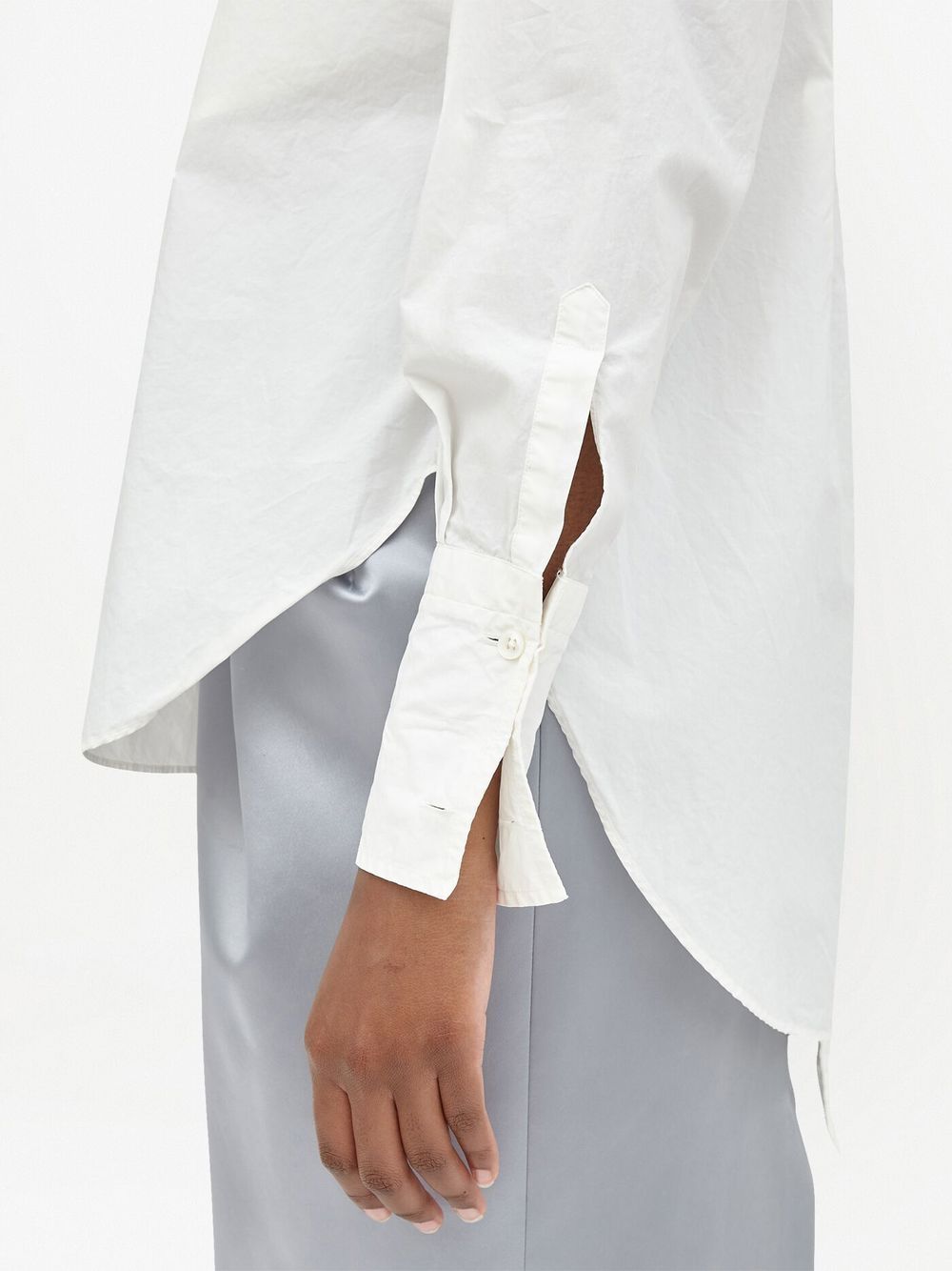 Shop Maison Margiela Cotton Poplin Shirt In White