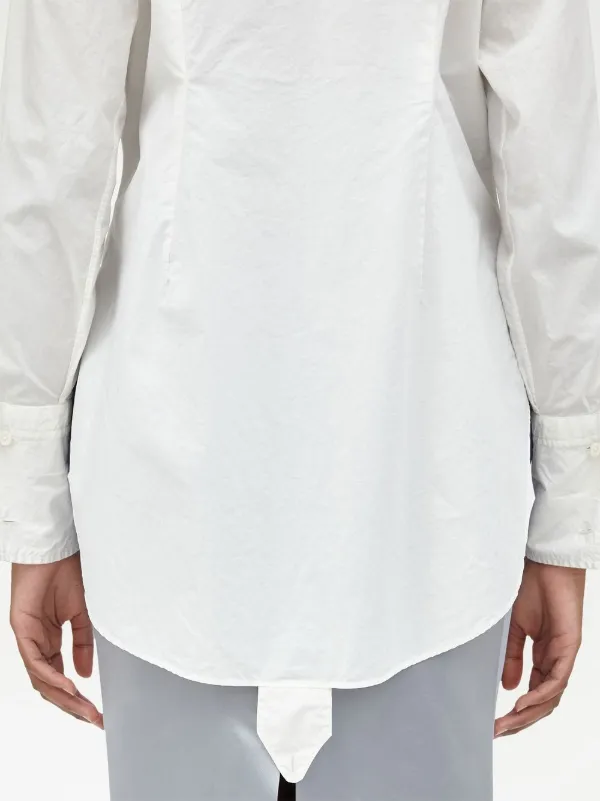 Maison Margiela コットンポプリン シャツ | ホワイト | FARFETCH JP
