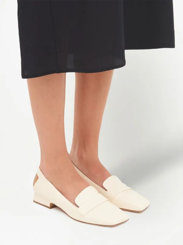Maison Margiela Four Stitches Decortiqué Loafers | White | FARFETCH