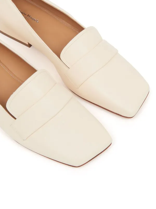 Maison Margiela Four Stitches Decortiqué Loafers | White | FARFETCH