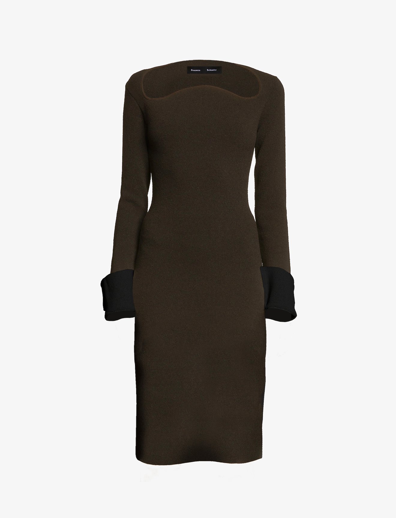 Textured Viscose Knit Sweater Dress #4