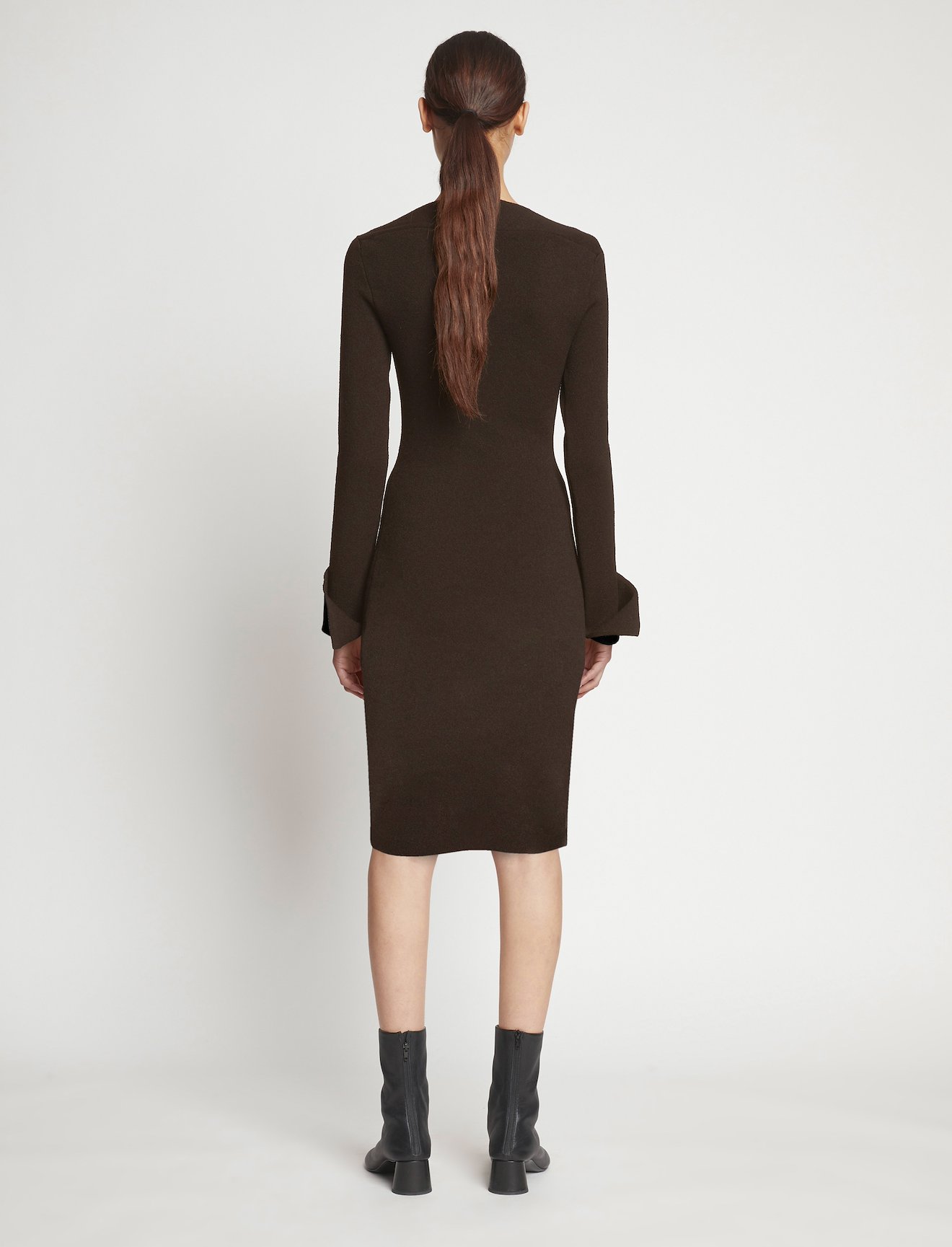 Textured Viscose Knit Sweater Dress #2