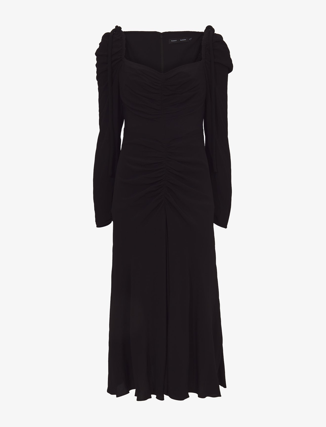 Viscose Crepe De Chine Cinched Dress #4