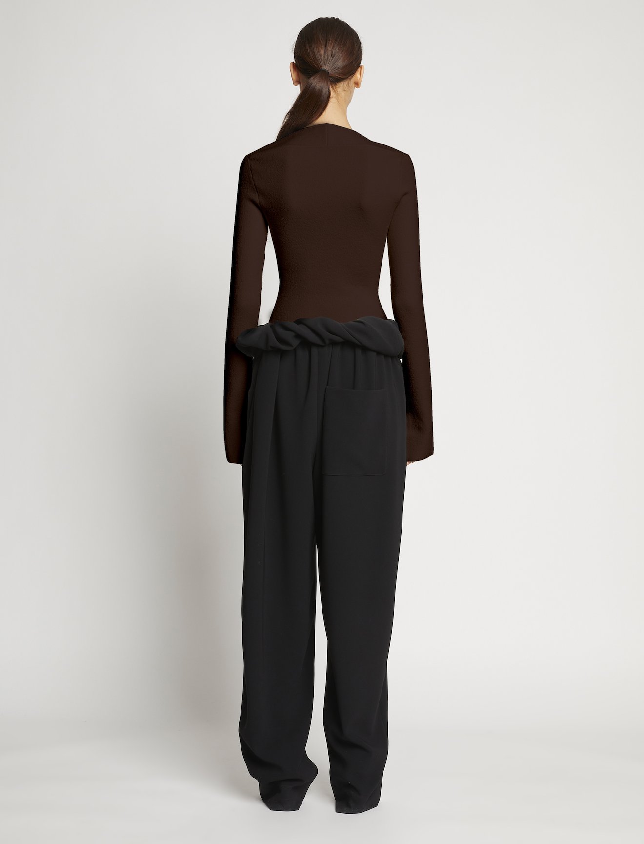 Textured Viscose Knit Sweater #3