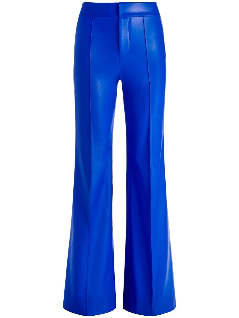 ALICE AND OLIVIA DYLAN FAUX-LEATHER FLARED PANTS