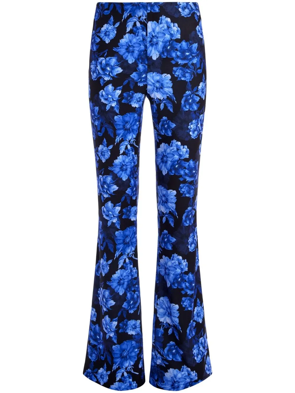 

alice + olivia Teeny floral-print flared trousers - Black