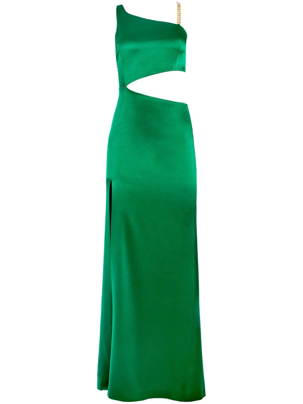 

alice + olivia Karoline chain shoulder-strap gown - Green