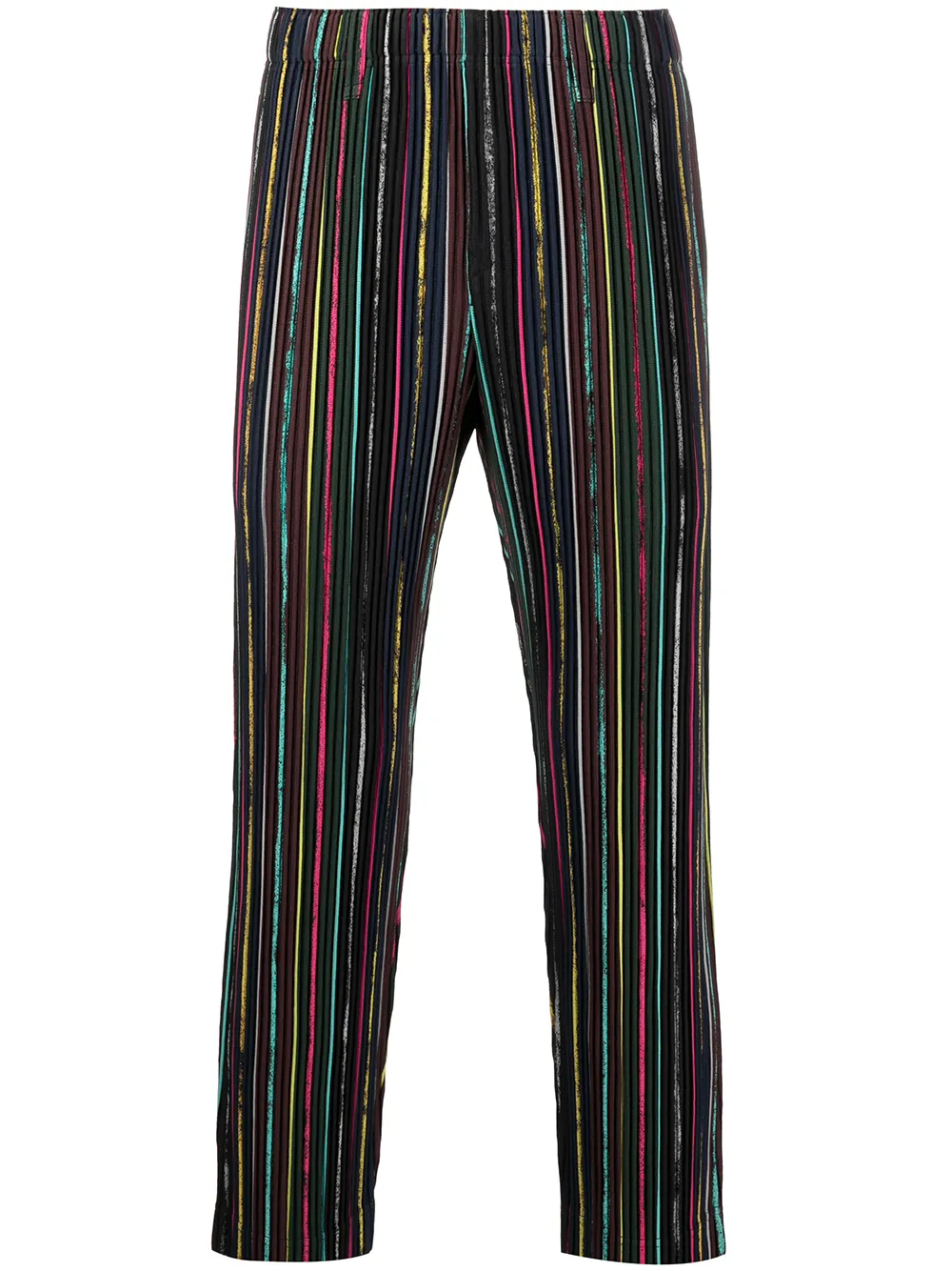 

Homme Plissé Issey Miyake plissé-detail straight trousers - Black