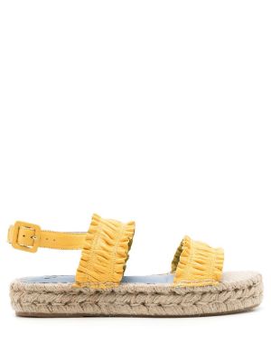 Leather espadrille sandal new arrivals