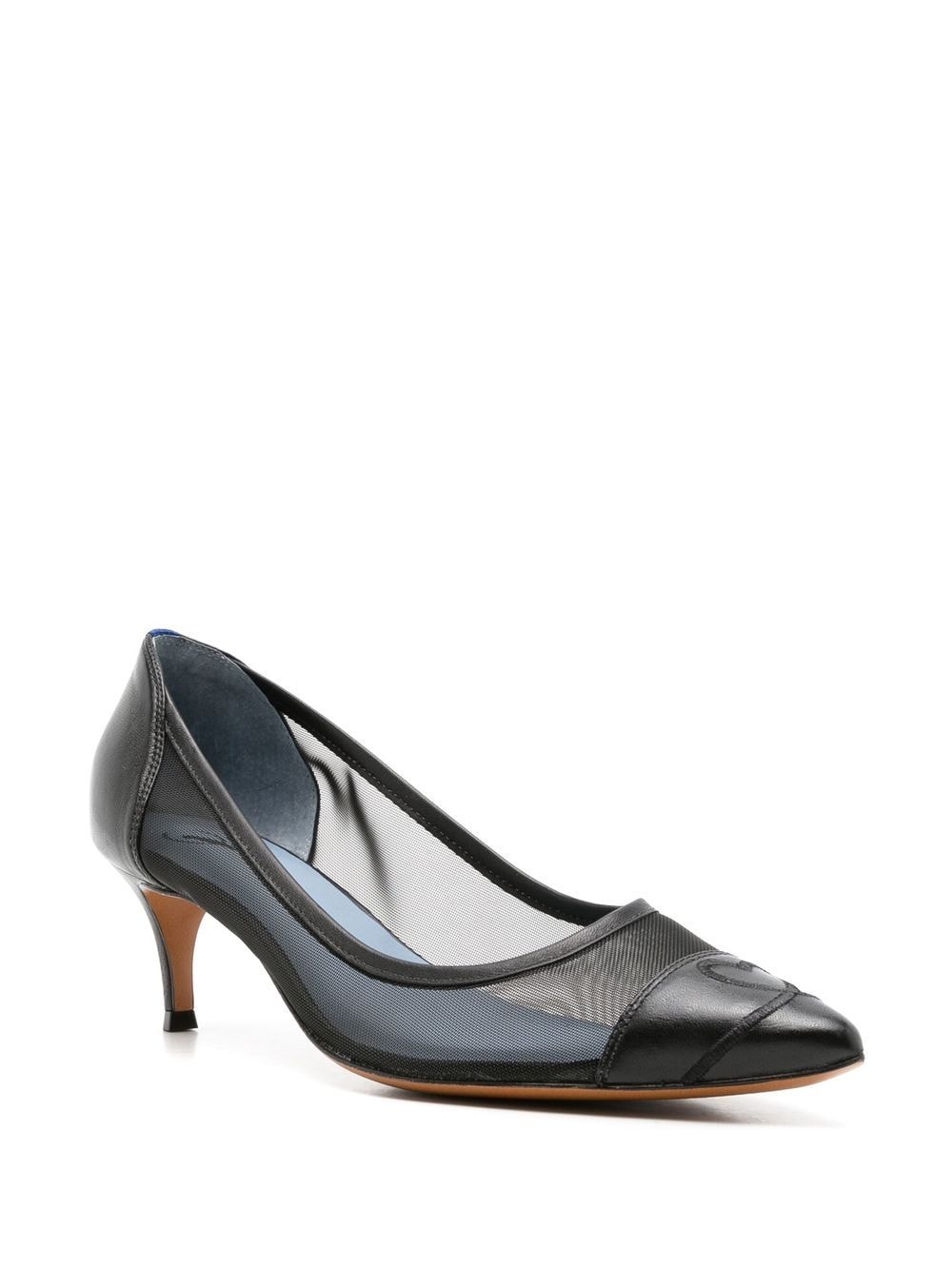 Shop Blue Bird Shoes Mesh-detail Pumps In Black