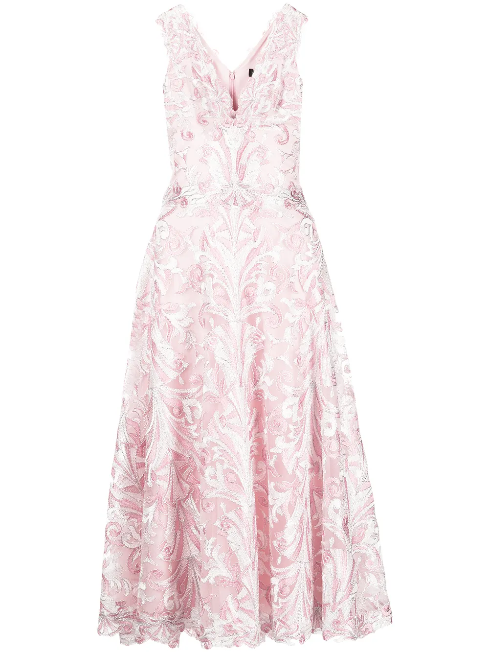 

Tadashi Shoji appliqué A-line dress - Purple