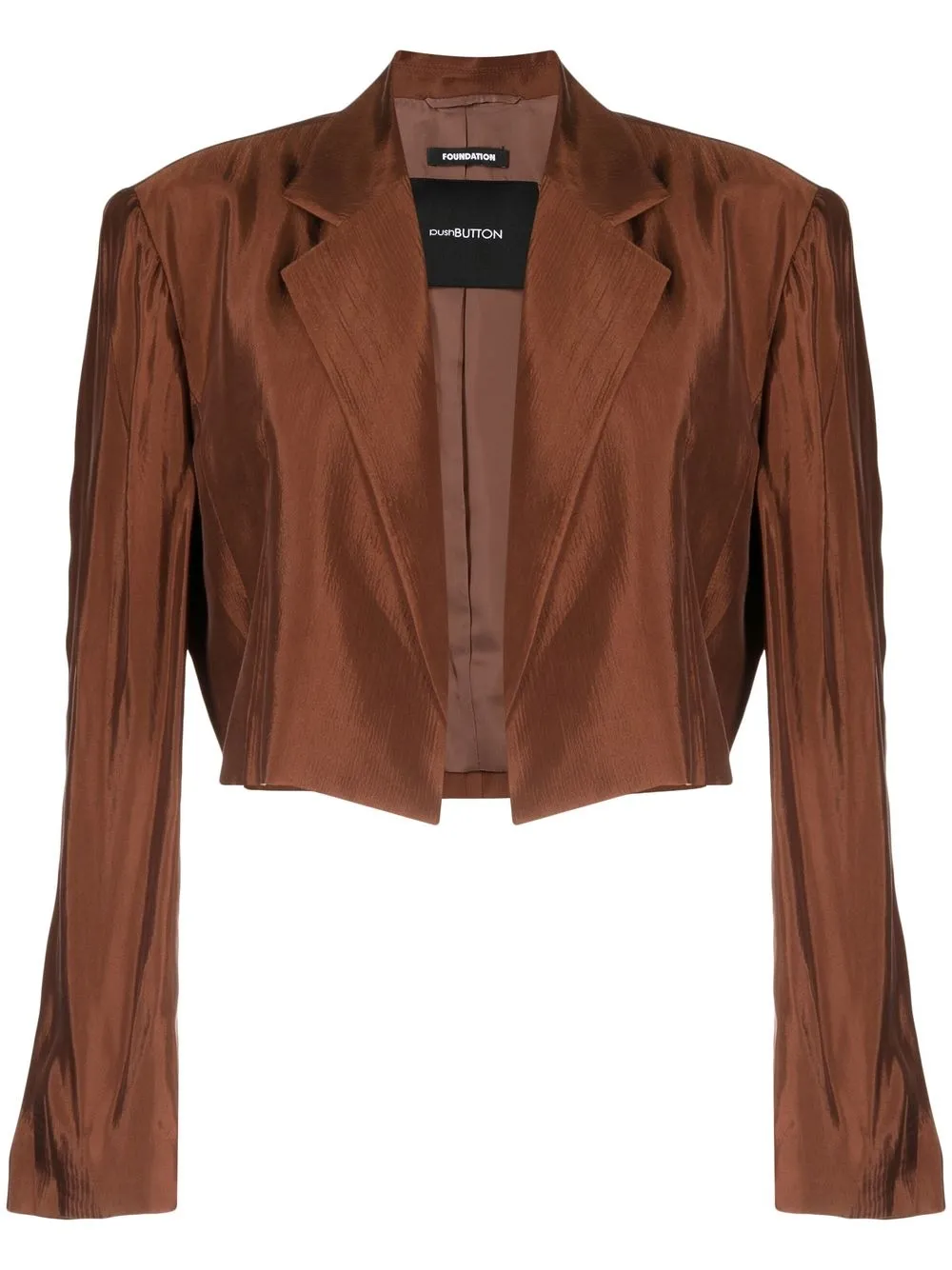 

pushBUTTON blazer corto - Marrón