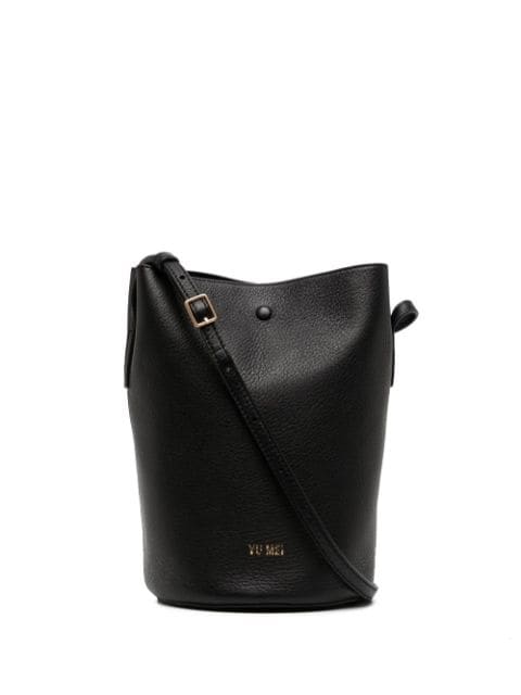 Yu Mei embossed-logo bucket bag