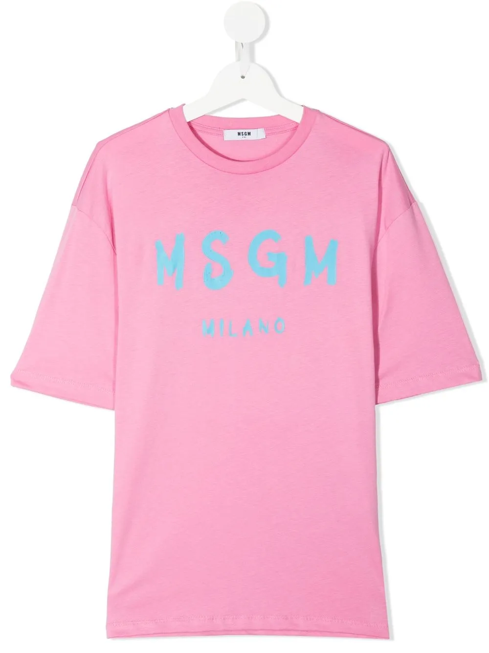 

MSGM Kids playera manga corta con logo estampado - Rosado