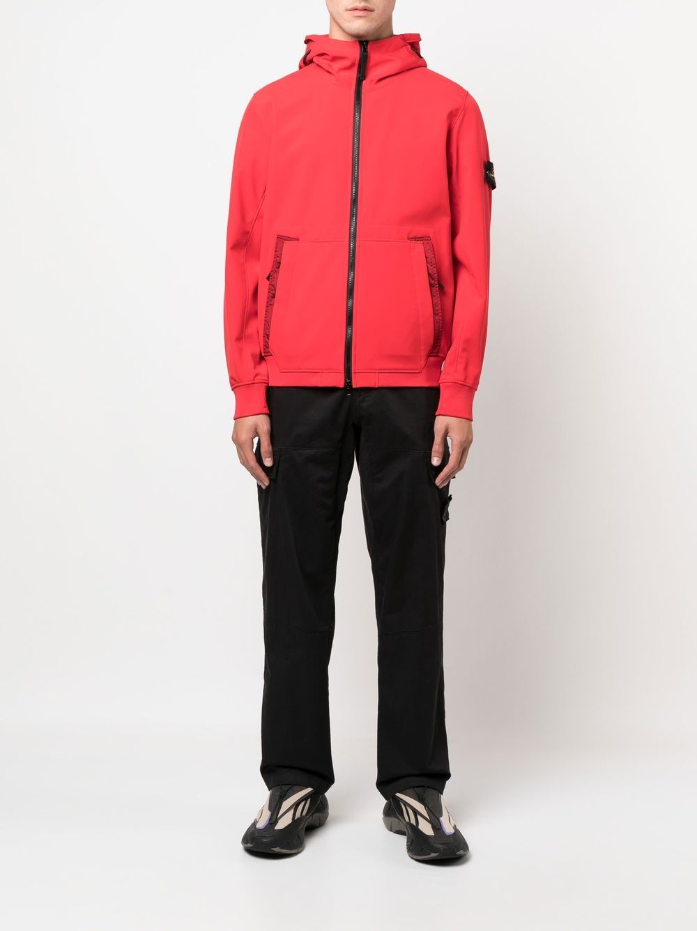 Stone Island Jack met capuchon - Rood