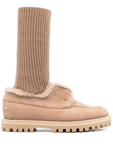 Le Silla suede sock-ankle boots