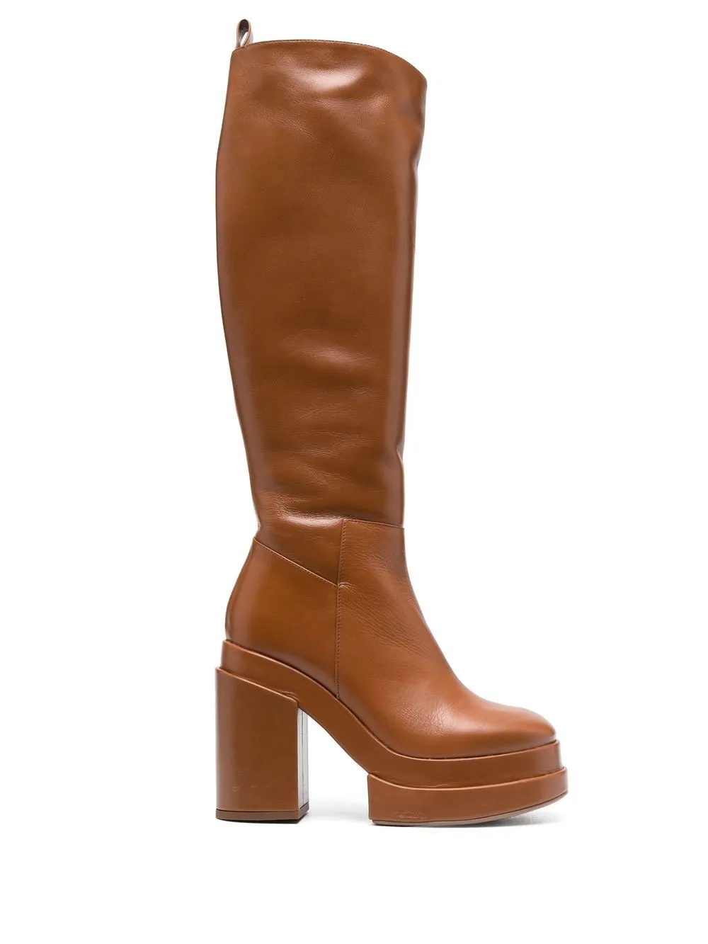 

Paloma Barceló knee-length leather boots - Brown