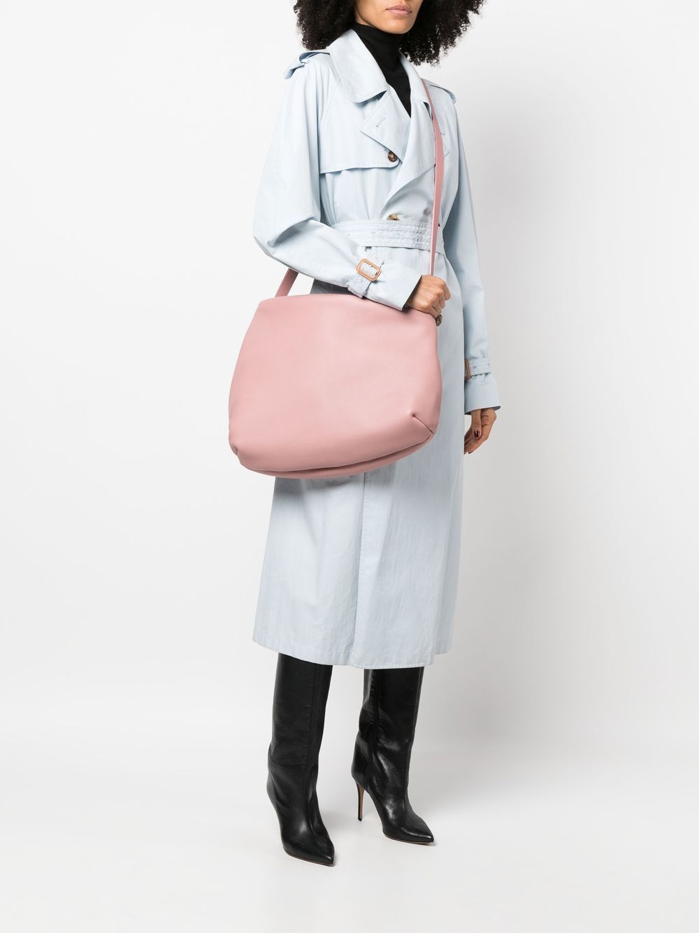 Shop Marsèll Leather Shoulder Bag In Pink
