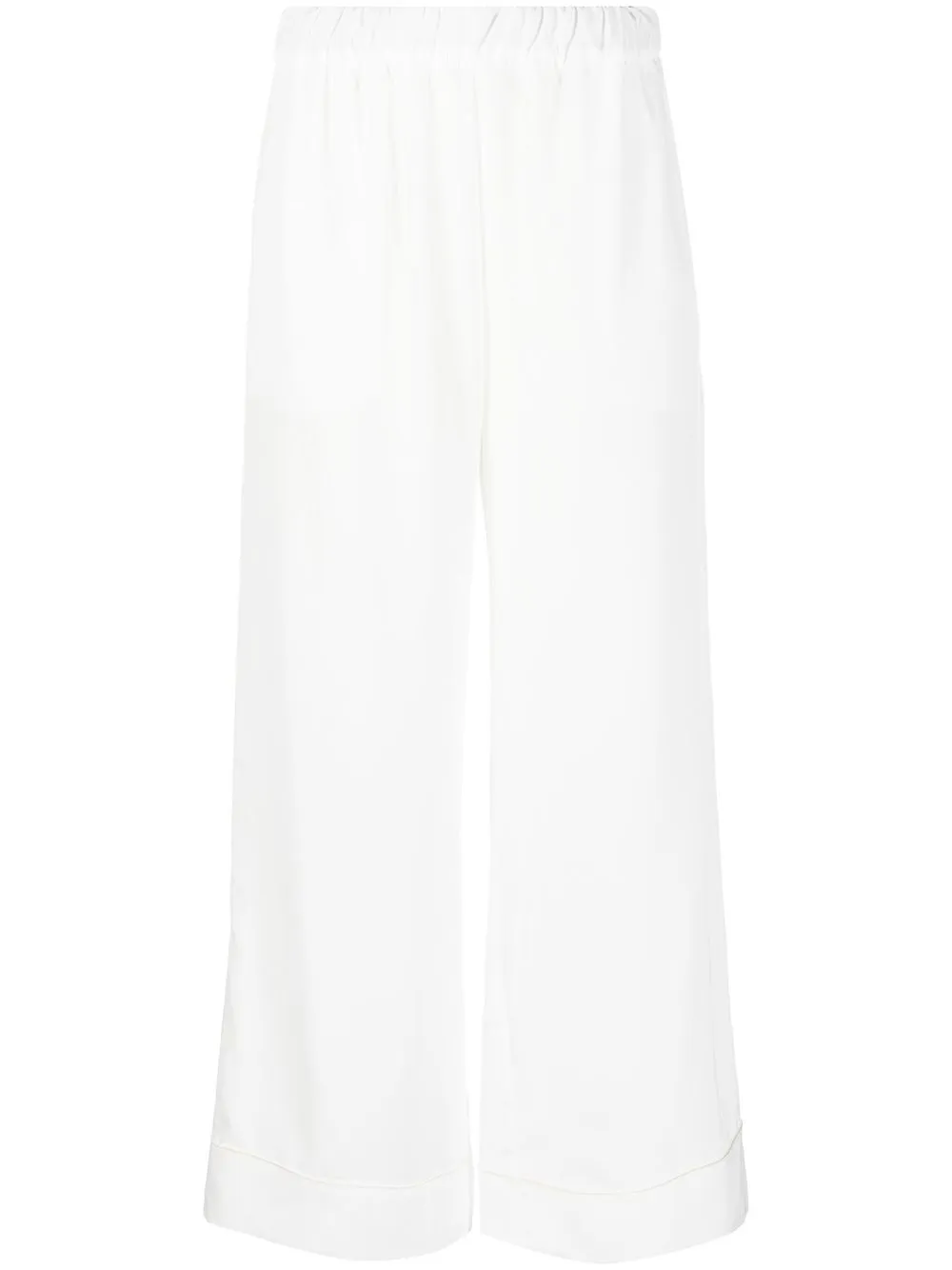 

P.A.R.O.S.H. elasticated straight-leg trousers - White