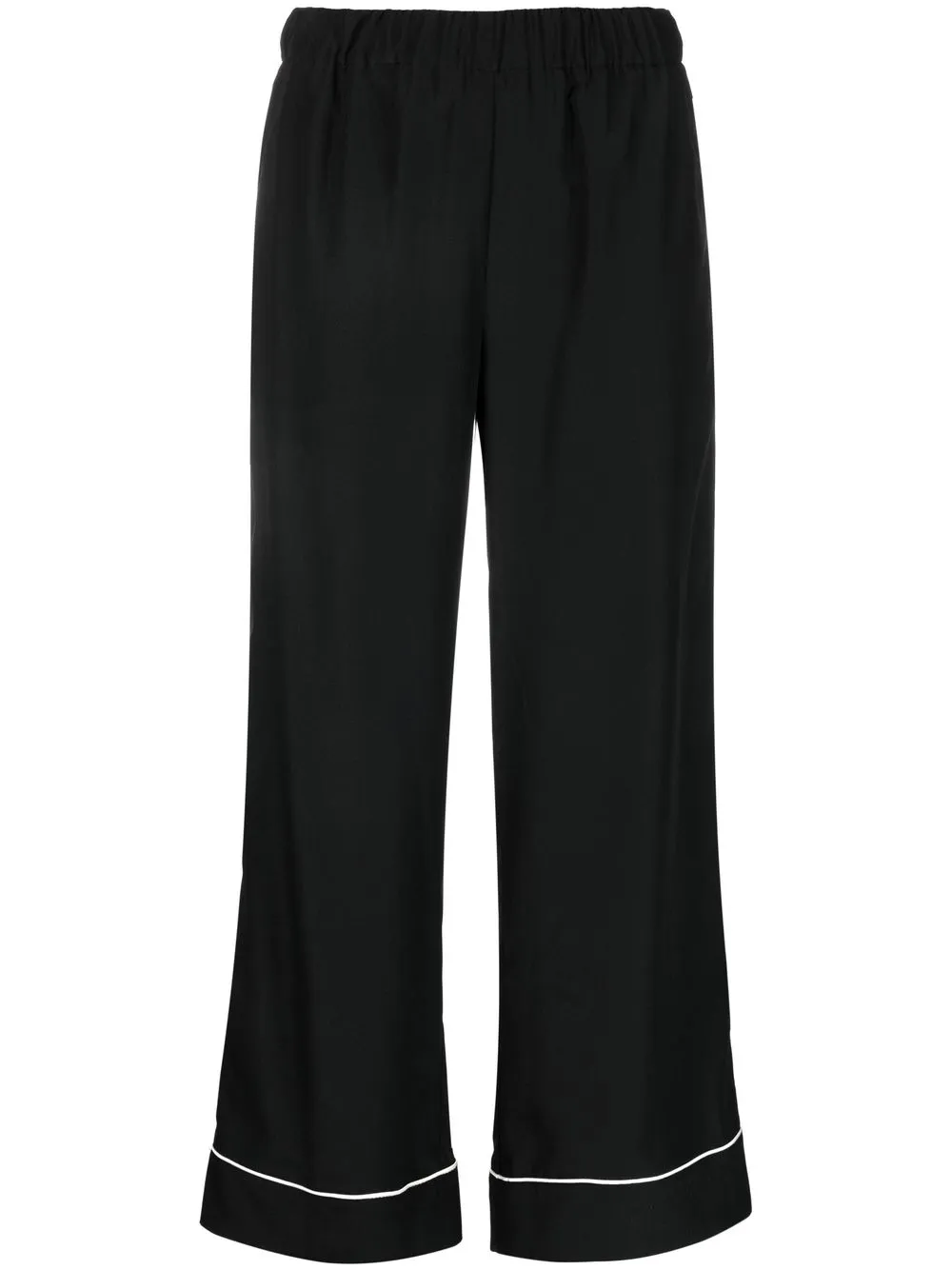 

P.A.R.O.S.H. seam-detail cropped trousers - Black