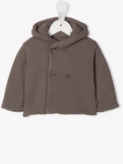 TEDDY & MINOU double-breasted hooded jacket