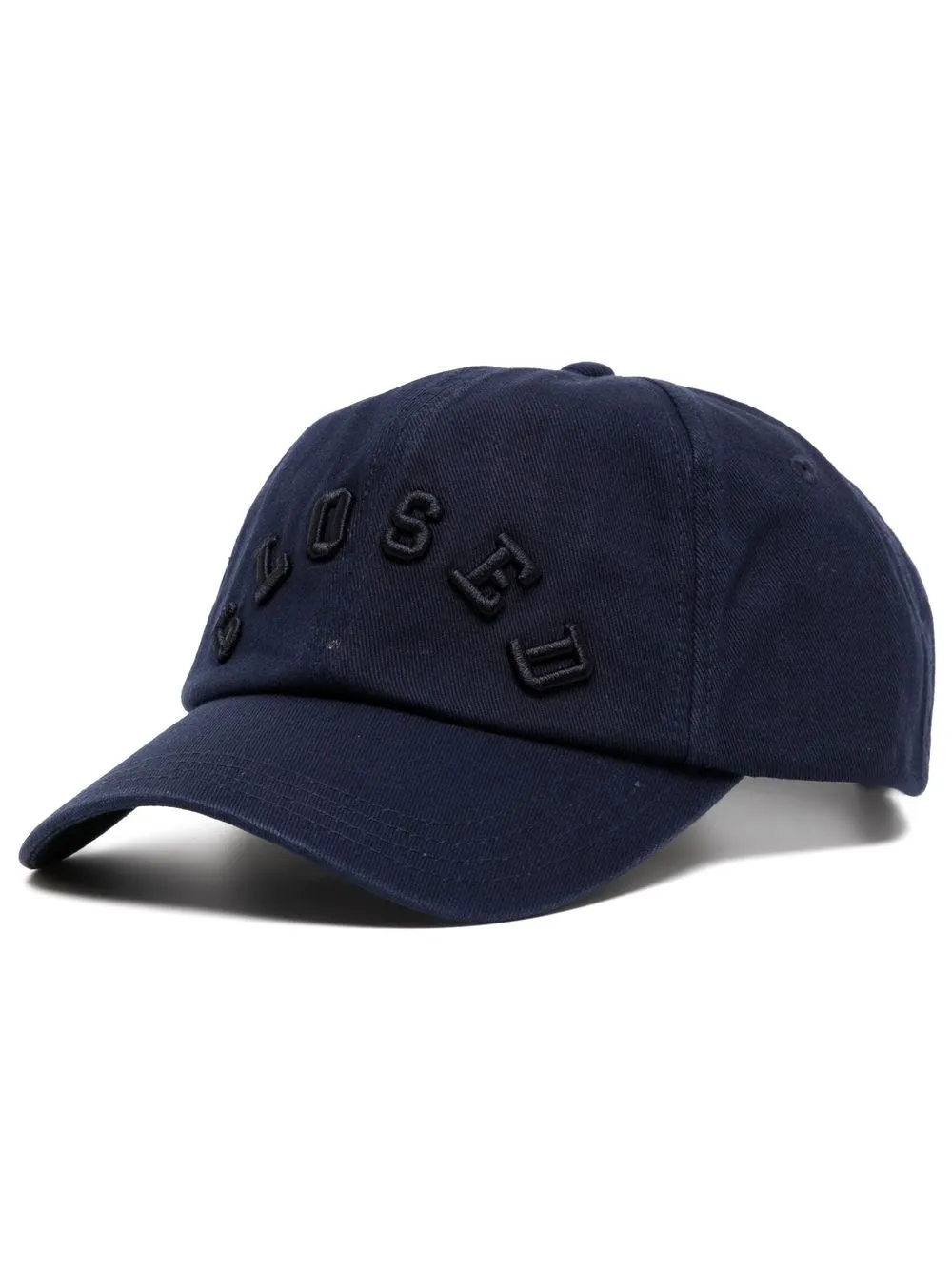 

Closed embroidered-logo baseball cap - Blue