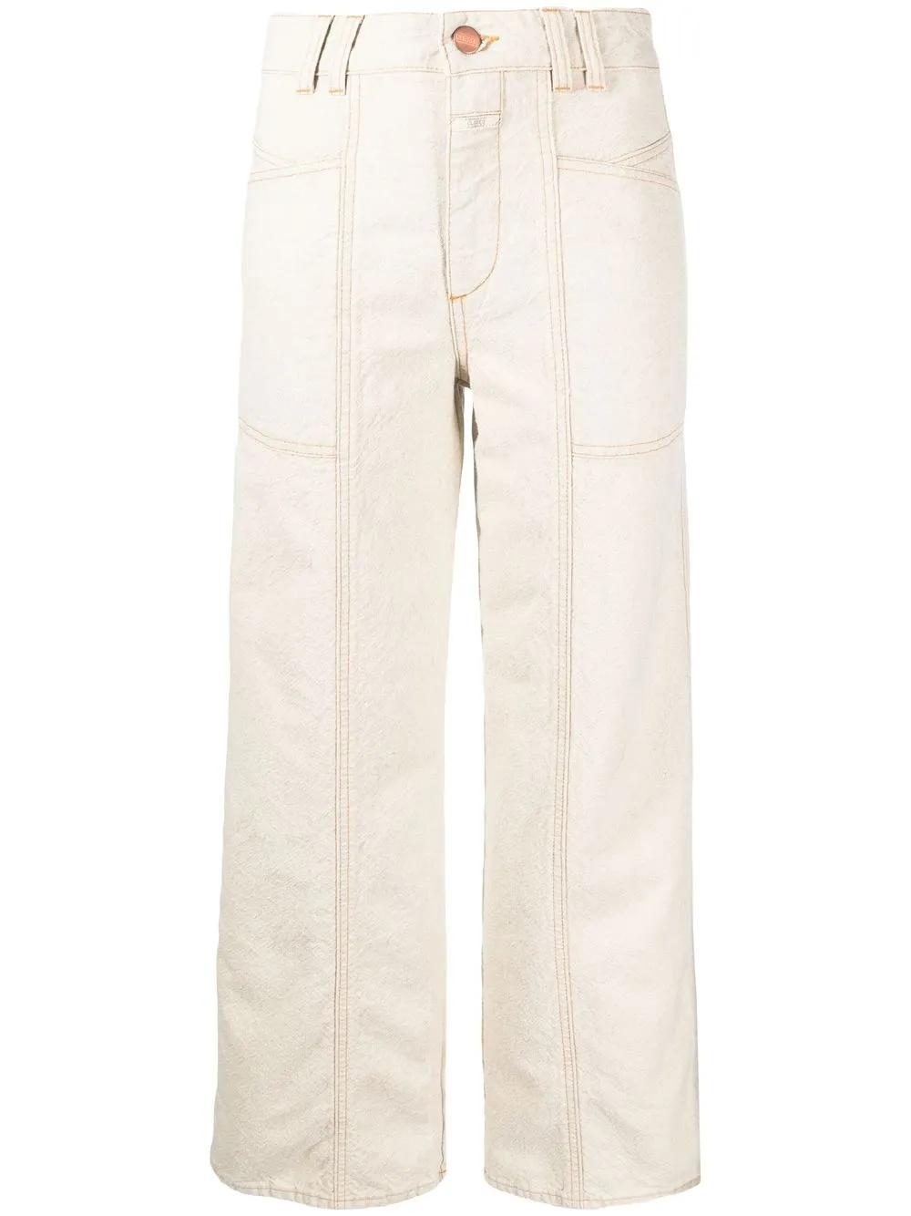 

Closed contrast stitching wide-leg jeans - Neutrals