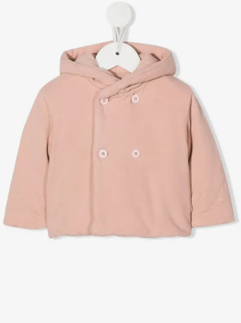 TEDDY & MINOU double-breasted hooded jacket