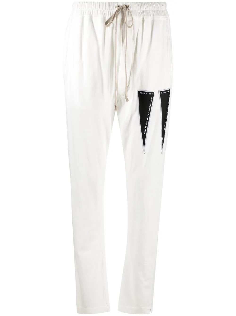 

Rick Owens DRKSHDW drawstring-waist track pants - White