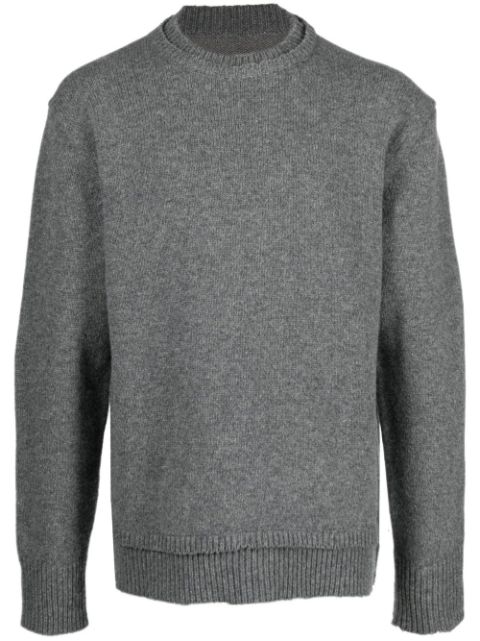 Maison Margiela elbow-patch knitted jumper Men