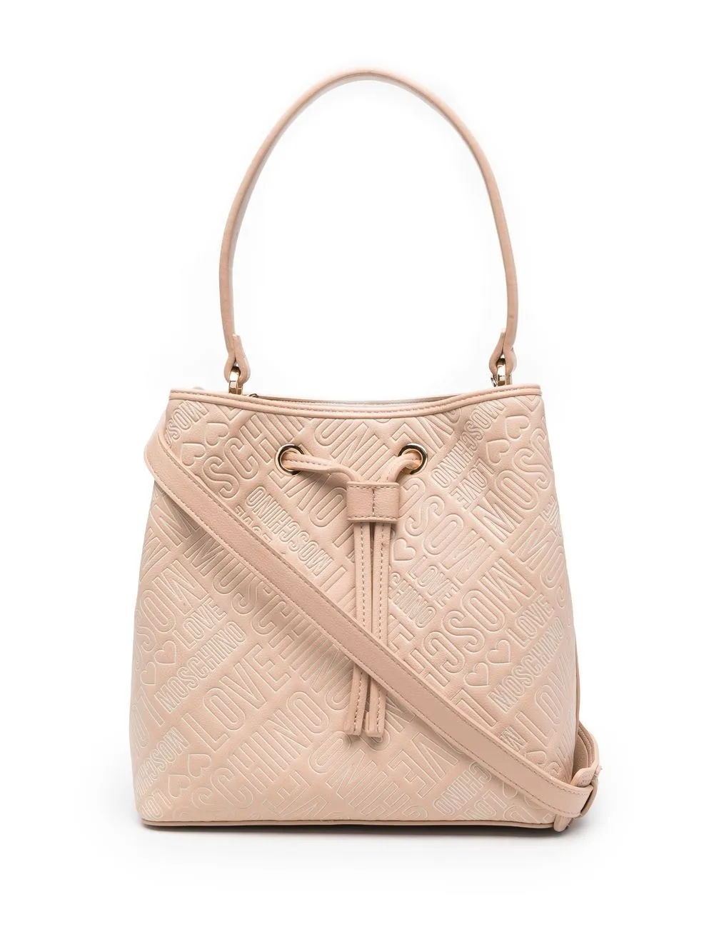 

Love Moschino embossed-logo tote bag - Neutrals