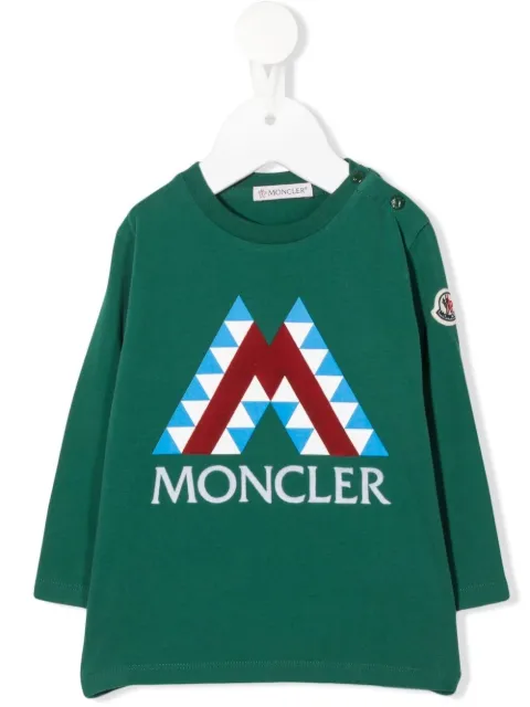 Moncler Enfant logo-print long-sleeve T-shirt