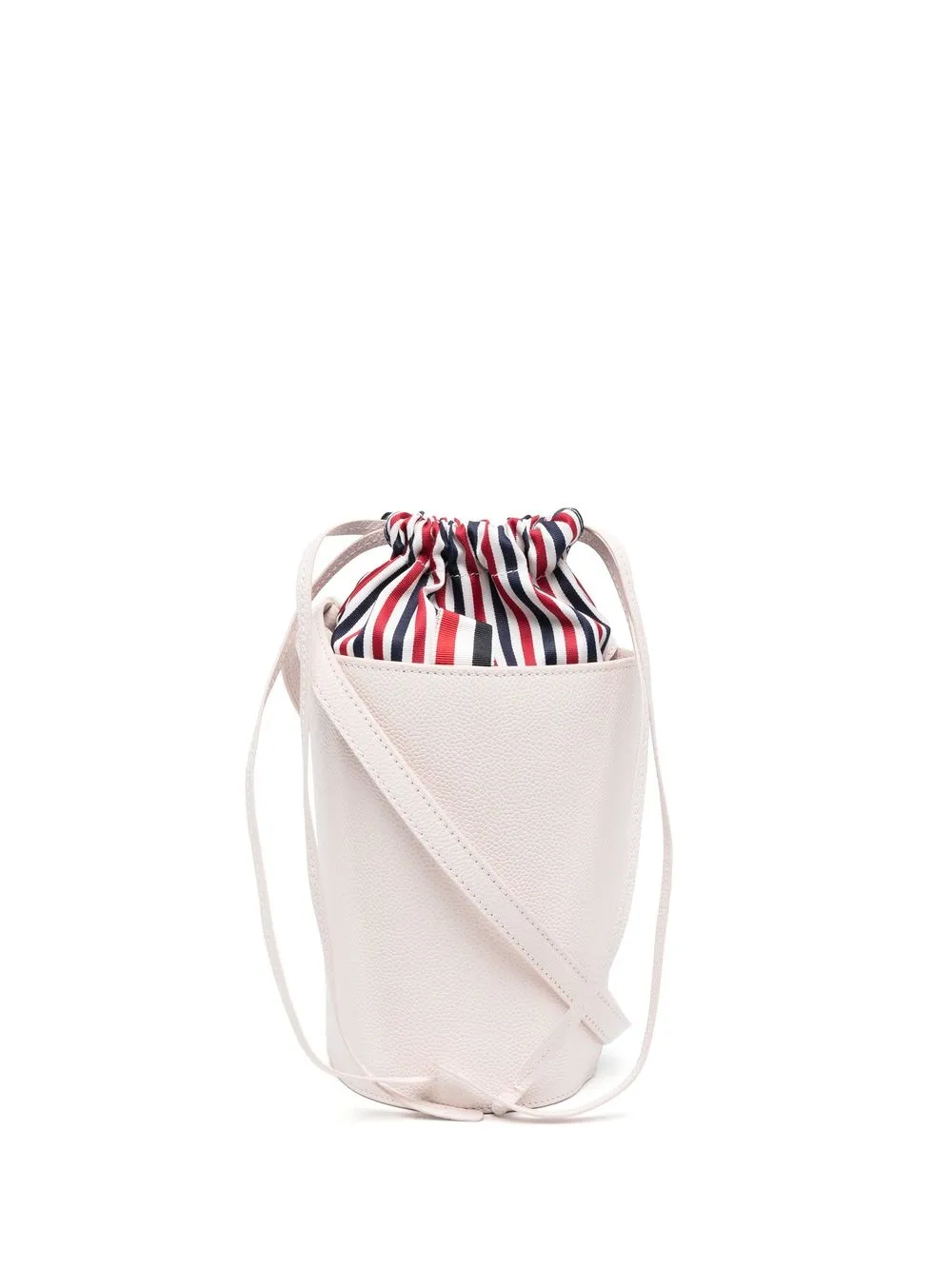 

Thom Browne bolsa crossbody estilo bucket con rayas - Rosado