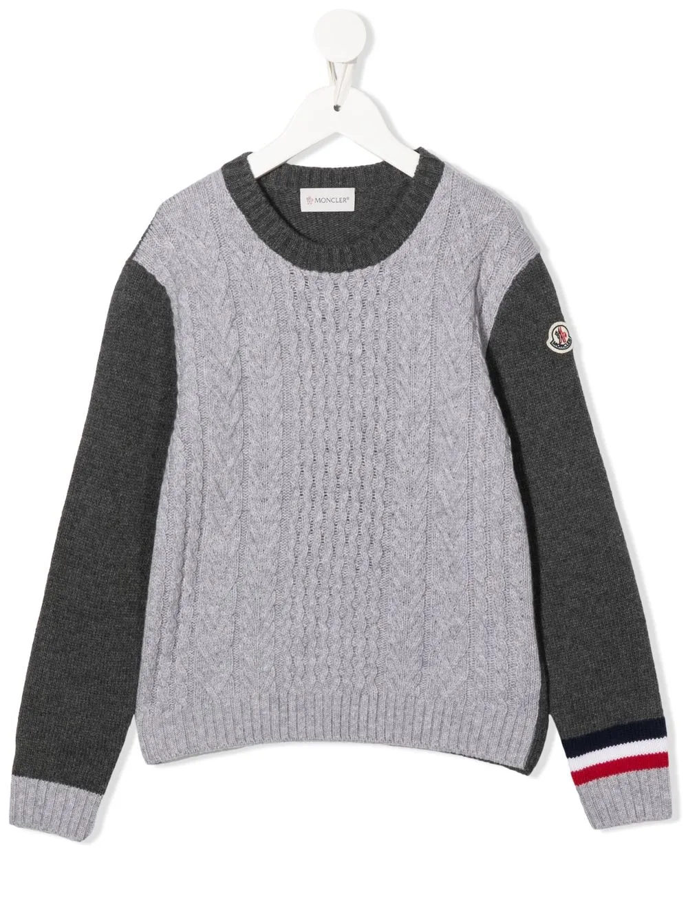 

Moncler Enfant suéter en tejido de ochos con cuello redondo - 930 GREY