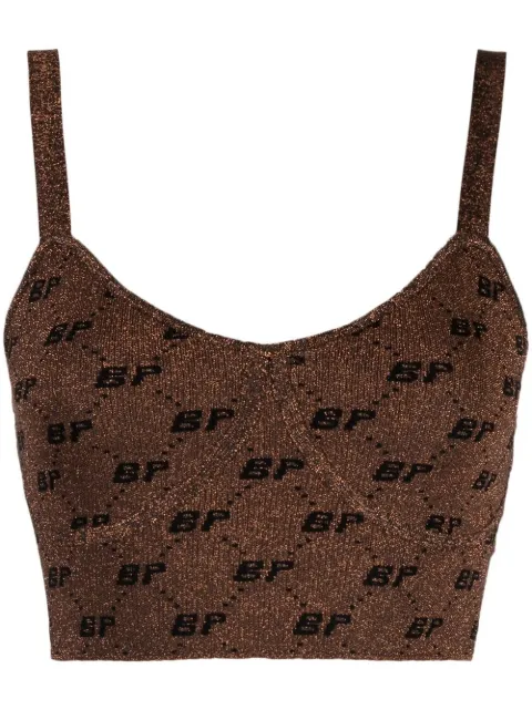 Baum Und Pferdgarten intarsia-knit logo cropped vest