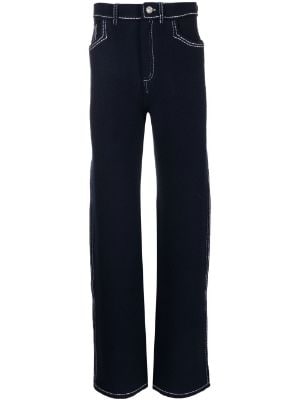 Pantalones con tiro alto de marca para mujer - FARFETCH