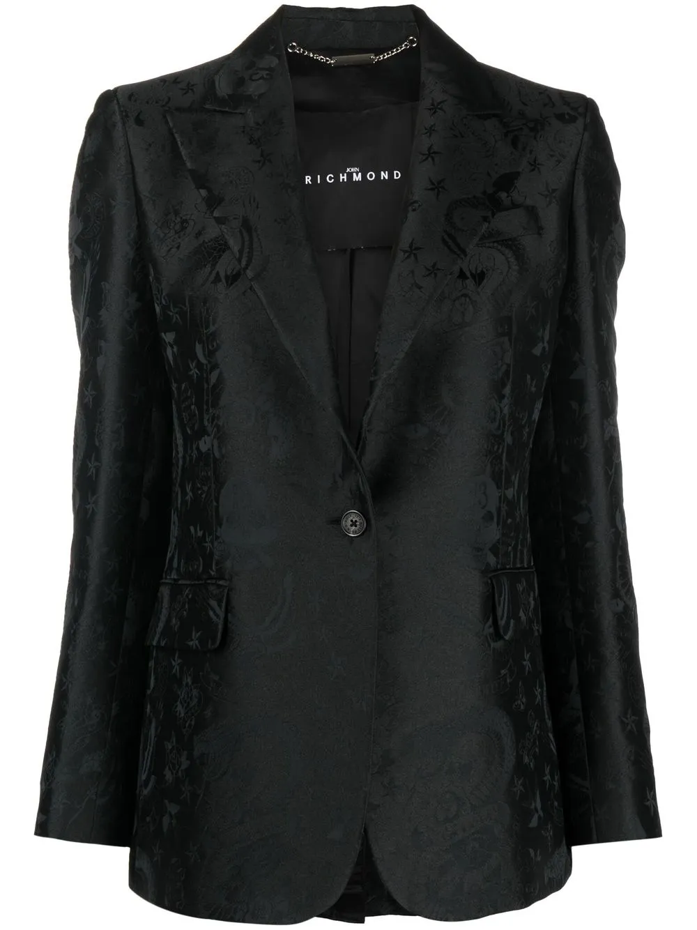 

John Richmond Arabesque single-breasted blazer - Black