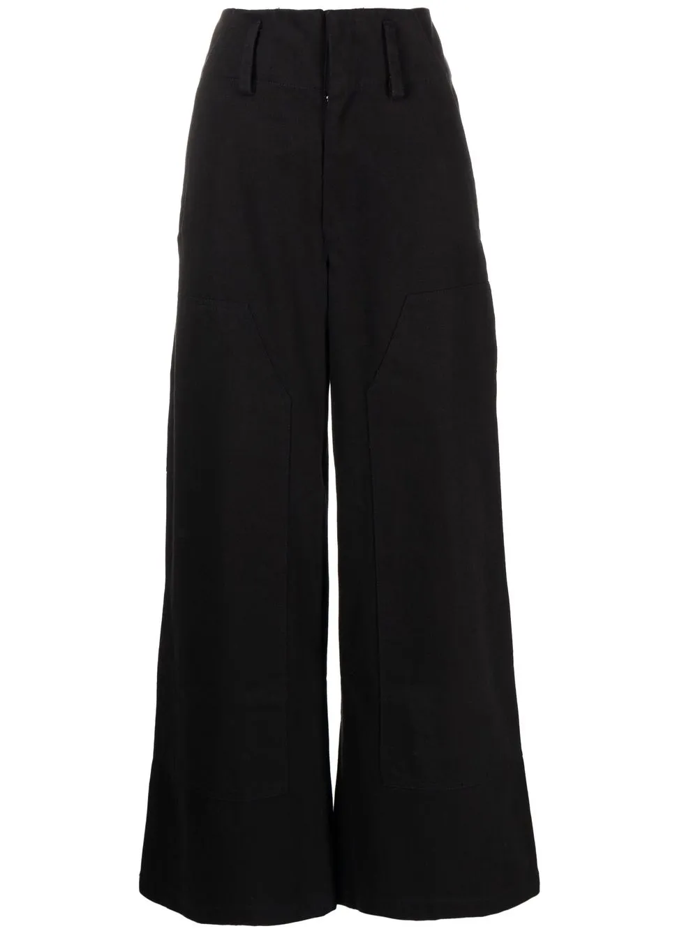 

Sea high-waisted wide-leg trousers - Black