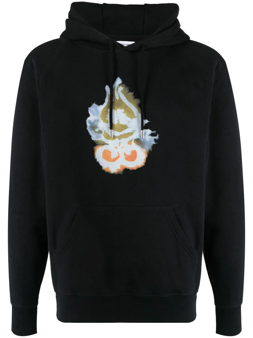 

Pop Trading Company stamp-effect cotton hoodie - Black