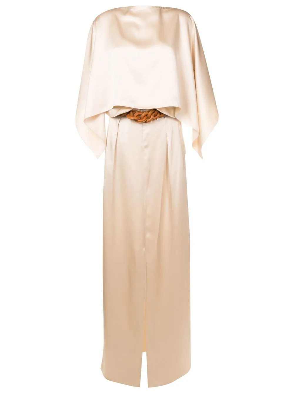 Ferragamo belted organza dress | Neutrals | Image 1