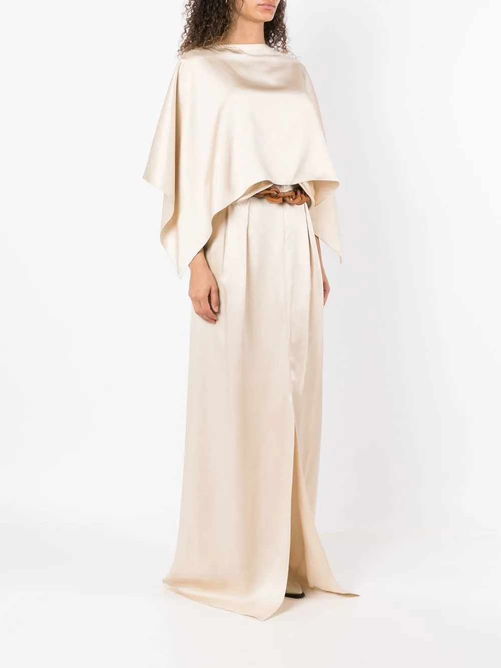 Ferragamo Jurk met ceintuur Beige