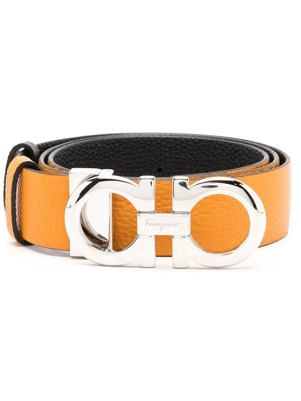 

Ferragamo Gancini buckle belt - Yellow
