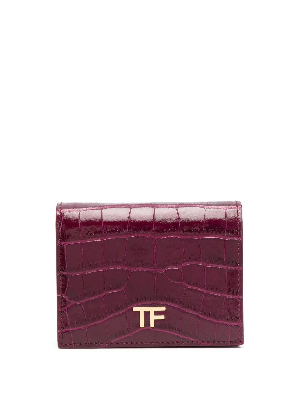 

TOM FORD cartera con placa del logo - Morado