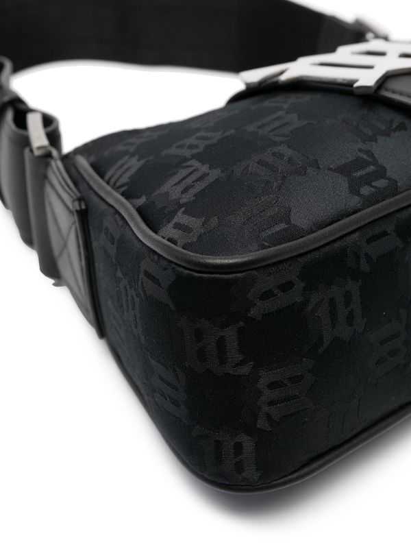 MISBHV logo-jacquard Leather Shoulder Bag - Farfetch